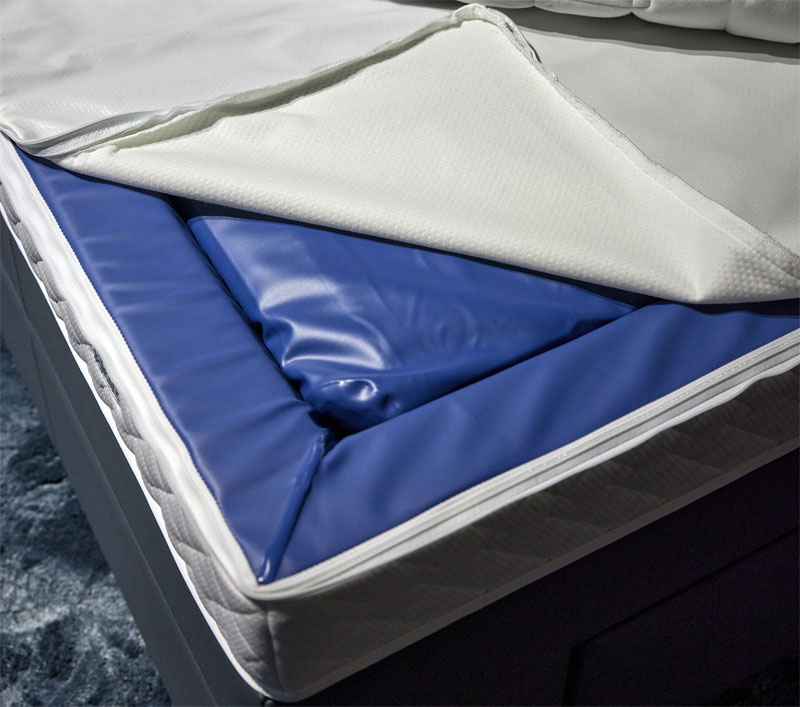 Ein Wasserbett von innen.